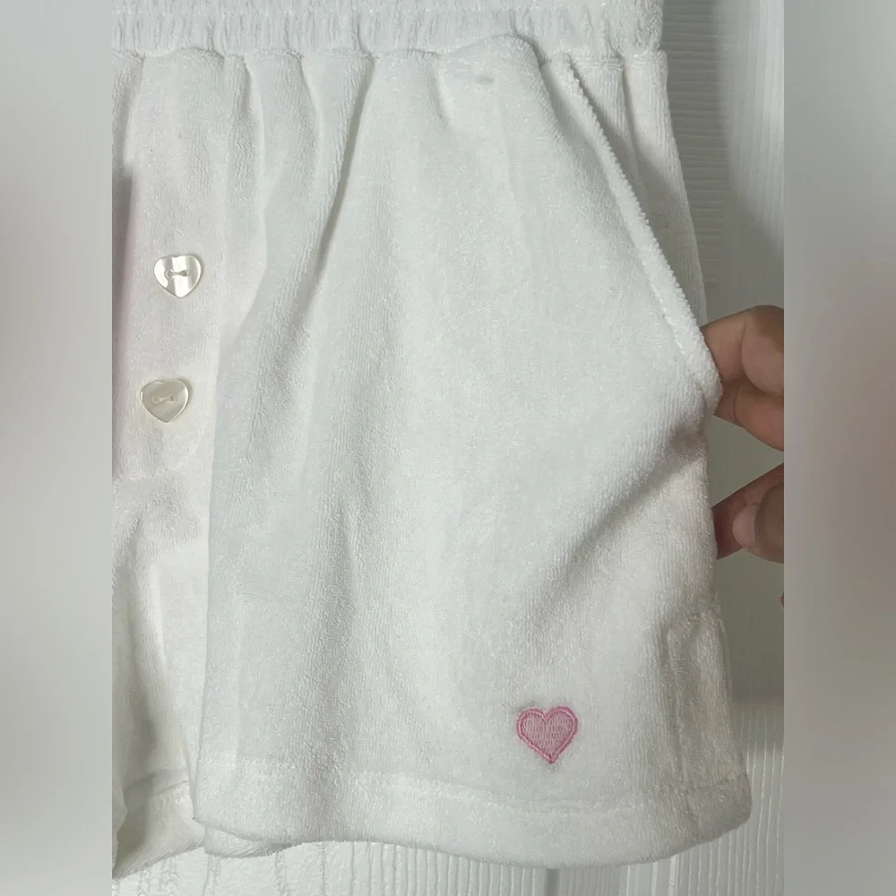 NWT Stoney Clover Lane X Target White Terry Shorts Sz XS - Picture 2 of 6